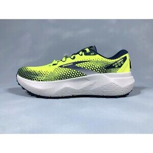 BROOKS CALDERA 6 Men's Size 7.5 Trail Running Shoes Navy Blue/Neon Green